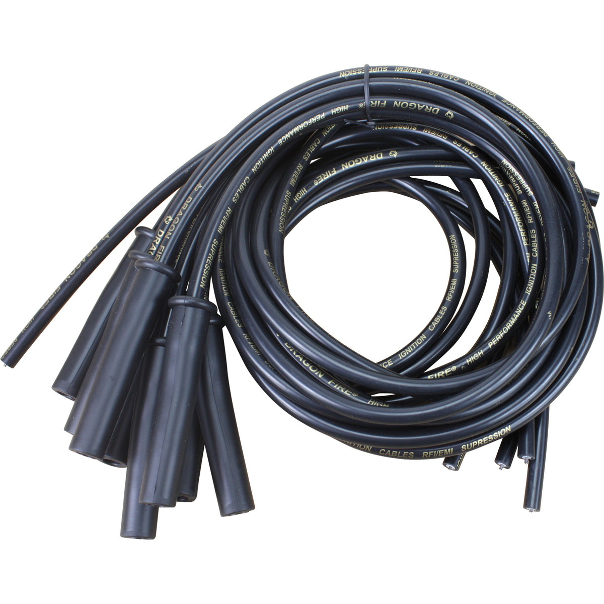 SPW2002-BK Plug wires, Universal Cut-to-Fit, Silicone, BLACK