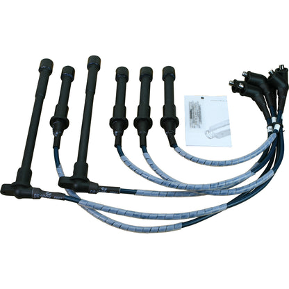 PWJ185 Plug wires, Direct Fit, Silicone, BLACK
