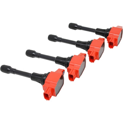C549-DFx4 Coil Pack Set, 4pcs, Direct Fit, RED