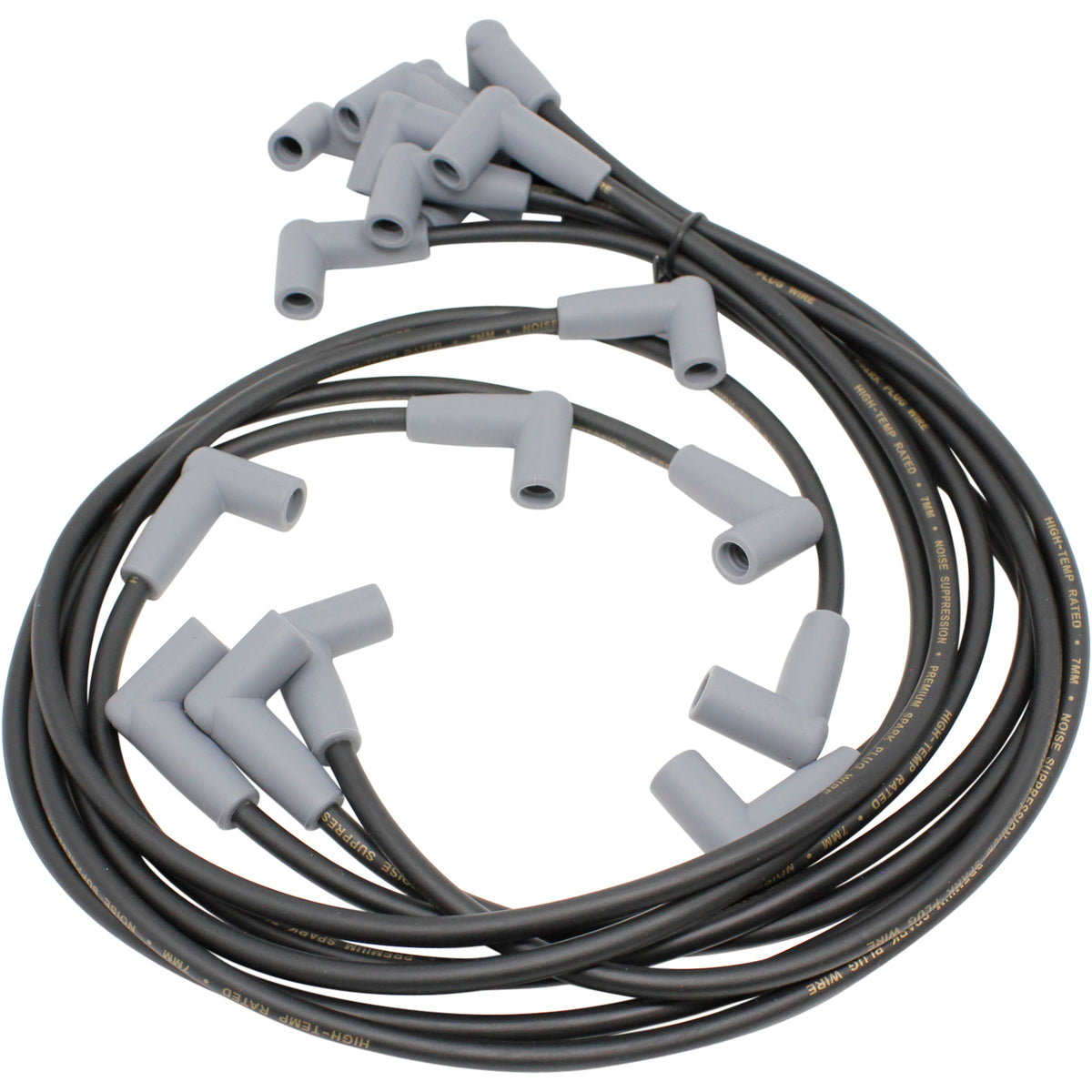 PWJ252-OES Plug wires, Direct Fit, Silicone, BLACK