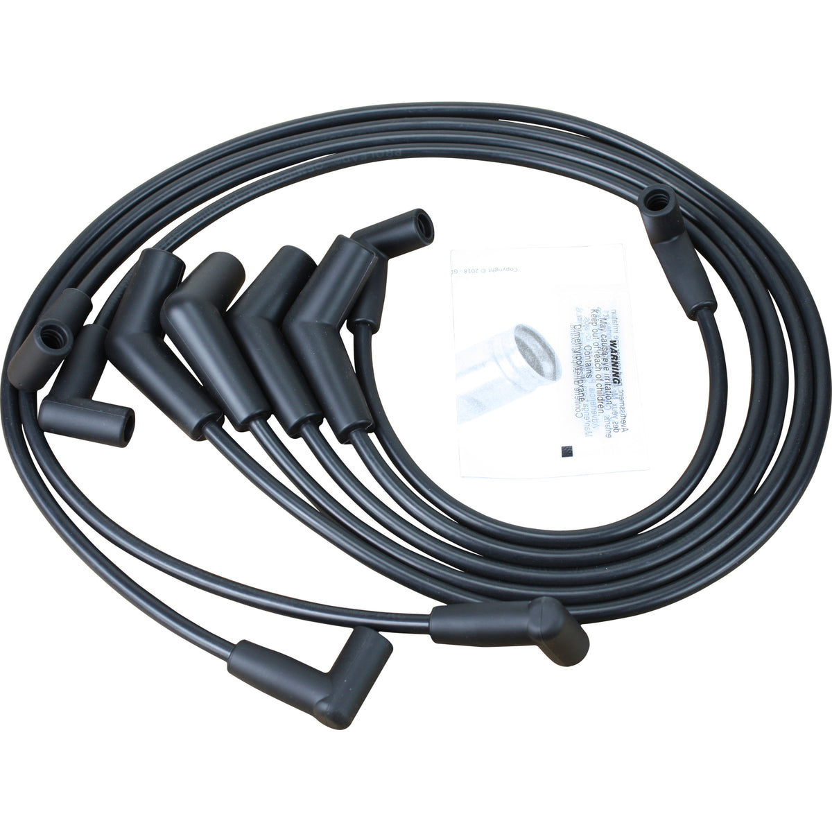 PWJ240 Plug wires, Direct Fit, Silicone, BLACK