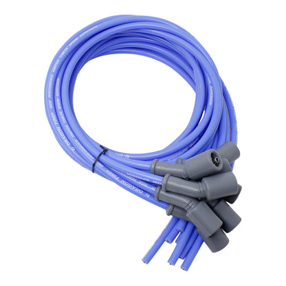 SPW1016-BL Plug wires, Universal Cut-to-Fit, Silicone, BLUE