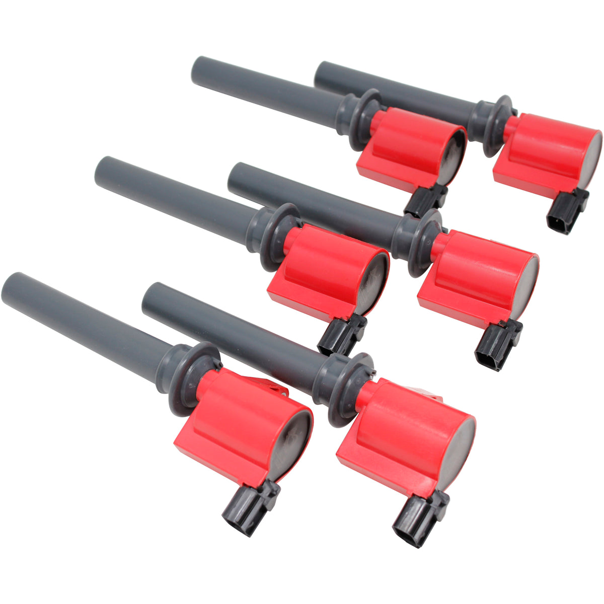 C406-DFx6 Coil Pack Set, 6pcs, Direct Fit, RED