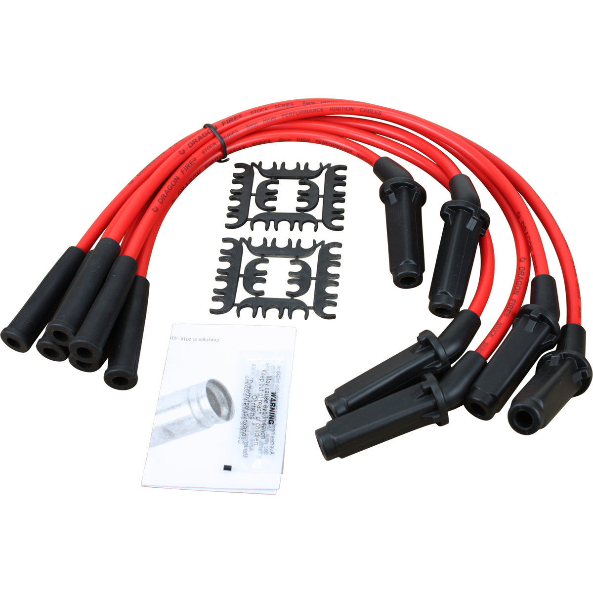 PWJ143 Plug wires, Direct Fit, Silicone, RED