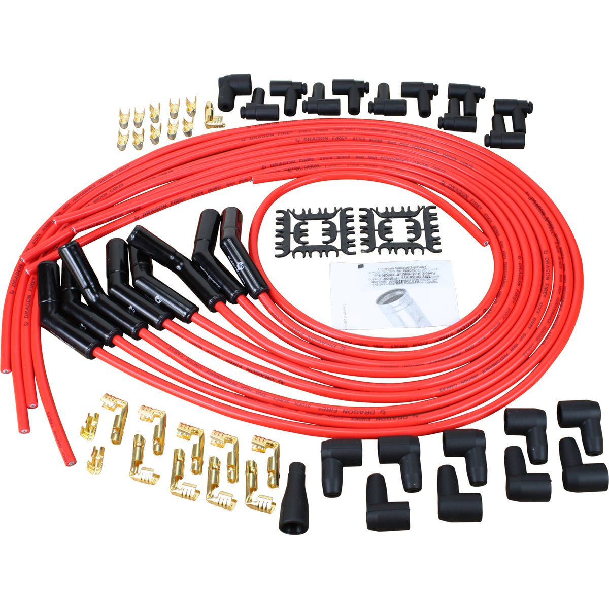 SPW2003BC-RD Plug wires, Universal Cut-to-Fit, Ceramic, RED