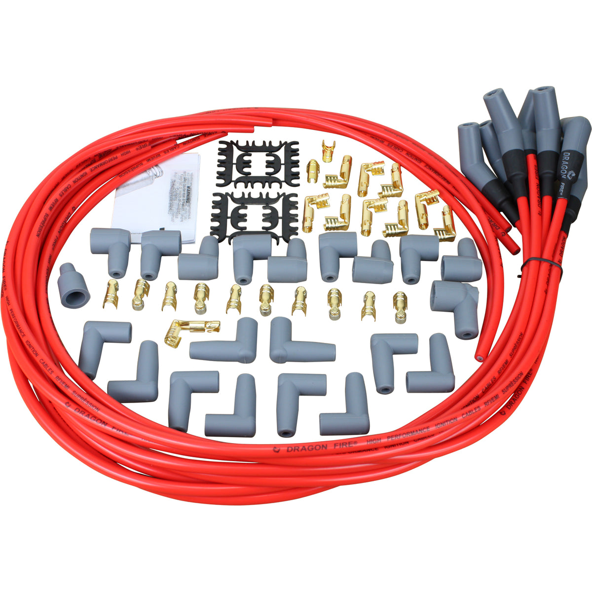 SPW1003-RD Plug wires, Universal Cut-to-Fit, Silicone, RED