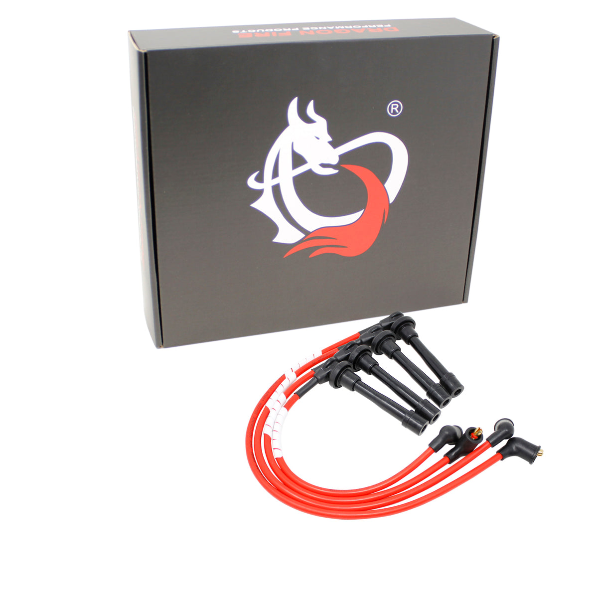PWJ327 Plug wires, Direct Fit, Silicone, RED