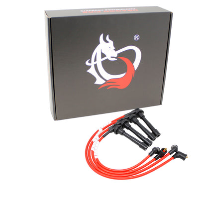 PWJ327 Plug wires, Direct Fit, Silicone, RED