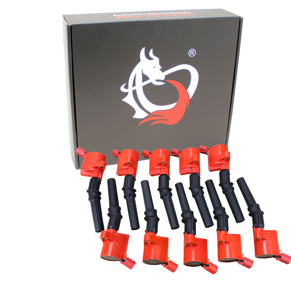 C508-DFx10 Coil Pack Set, 10pcs, Direct Fit, RED
