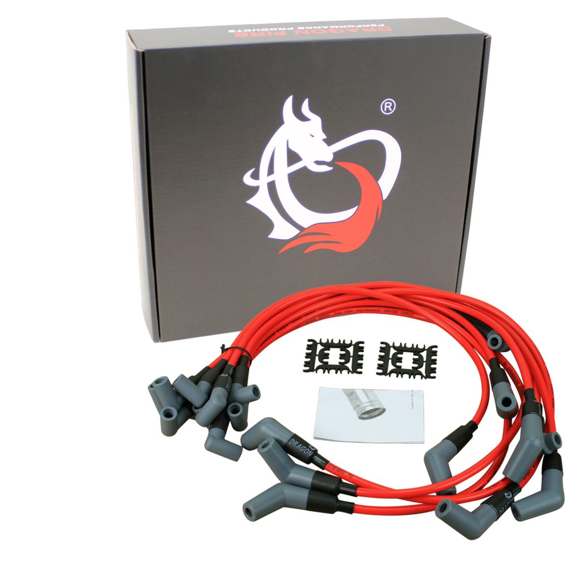 PWJ120 Plug wires, Direct Fit, Silicone, RED