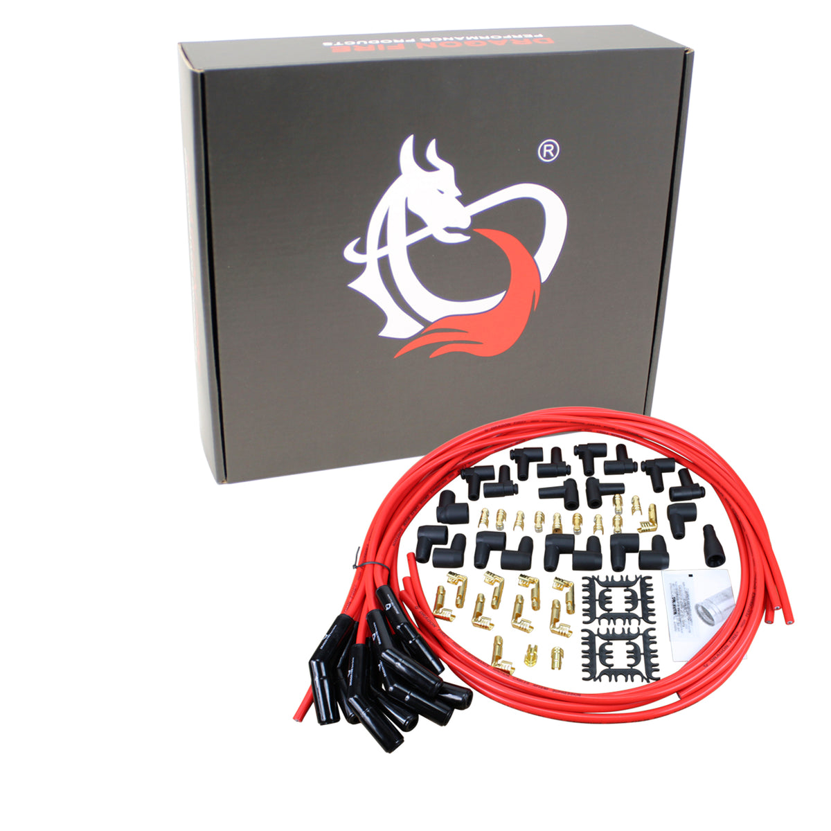 PWJ231 Plug wires, Universal Cut-to-Fit, Ceramic, RED