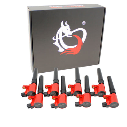 C515-DFx8 Coil Pack Set, 8pcs, Direct Fit, RED
