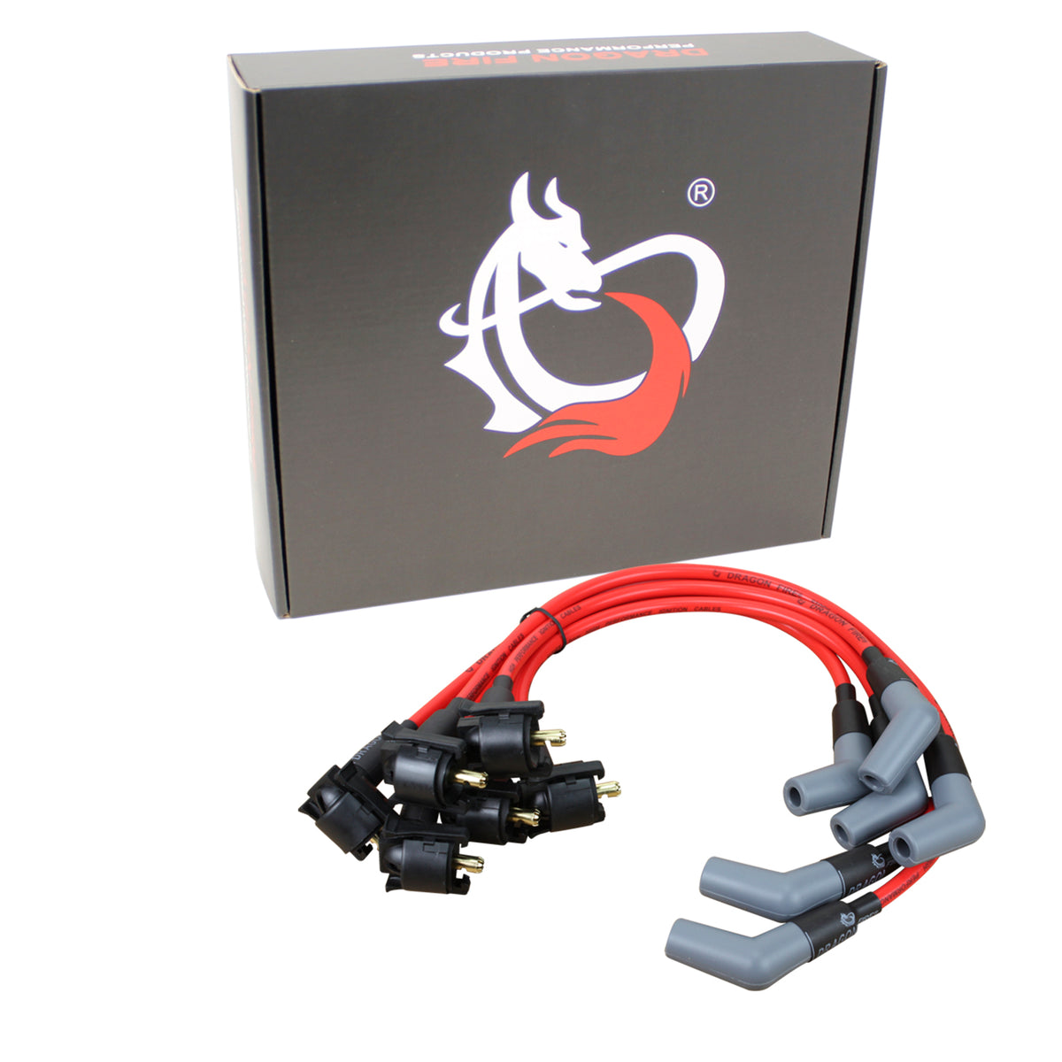 PWJ263 Plug wires, Direct Fit, Silicone, RED