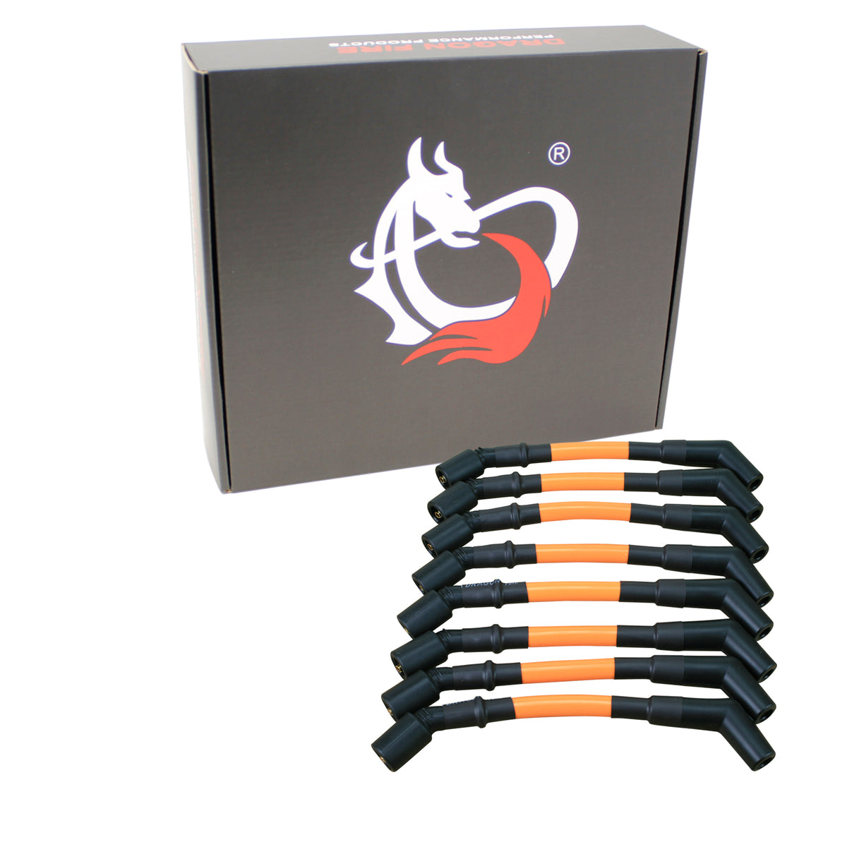 PWLS-OS-DF Plug wires, Direct Fit, Silicone, ORANGE