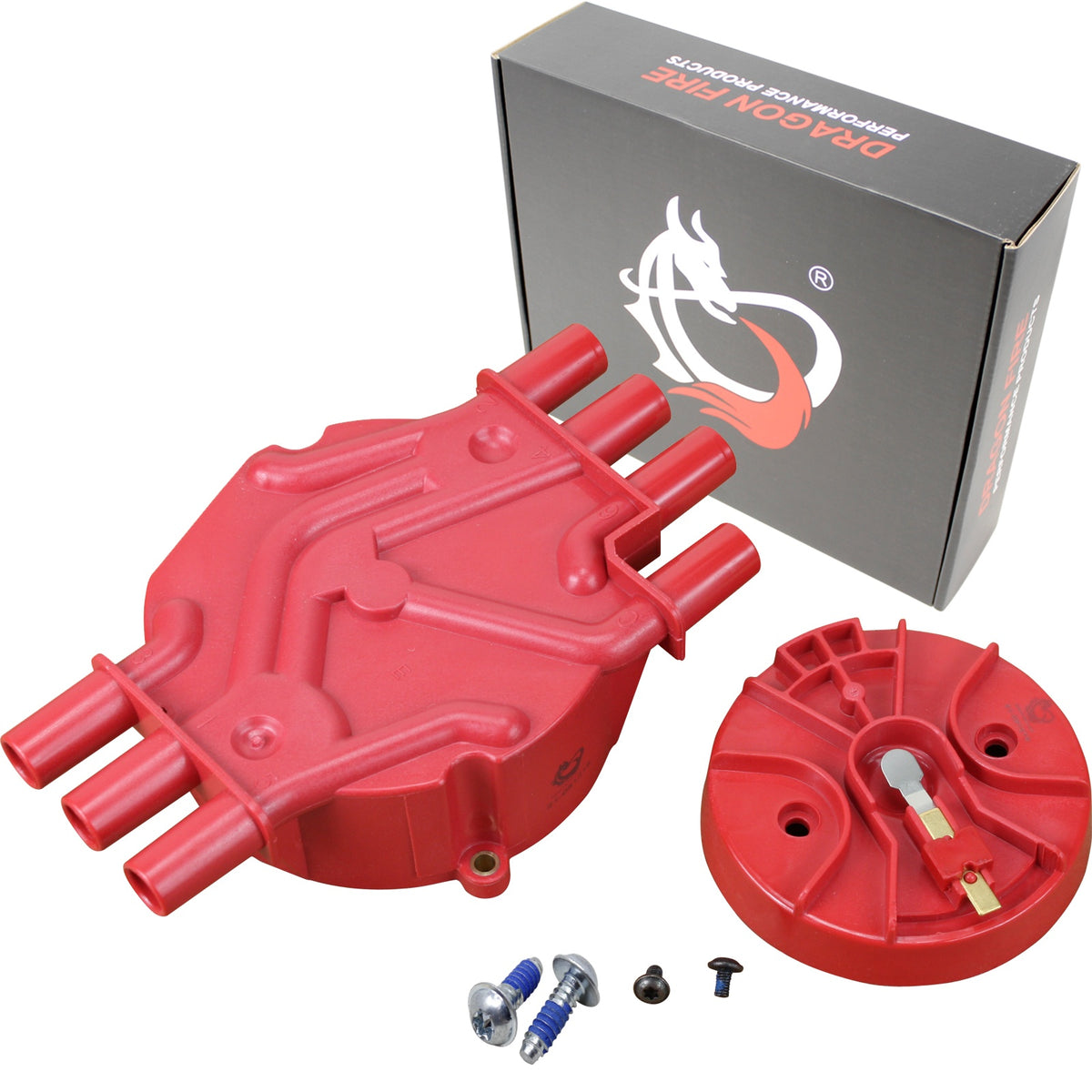 CAP1007-DF Distributor Cap and Rotor Kit, Direct Fit, RED