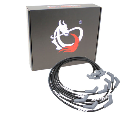 PWJ112-ECO Plug wires, Direct Fit, Silicone, BLACK