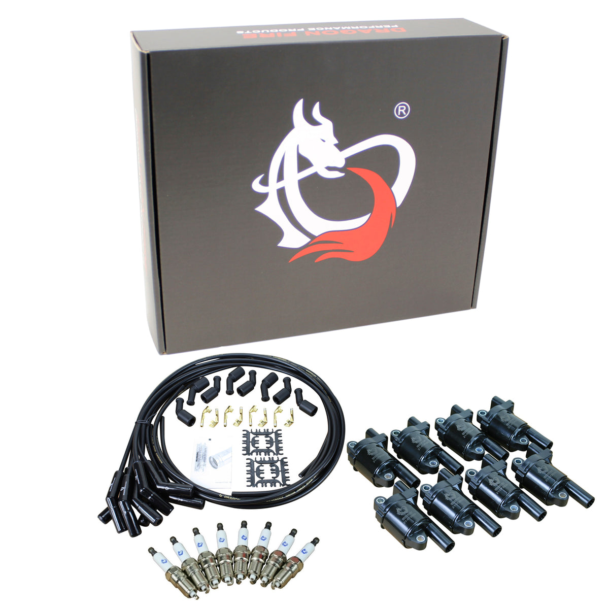 Kit-1356 Ignition Kit - Ceramic Plug Wires, Coils, Spark Plugs