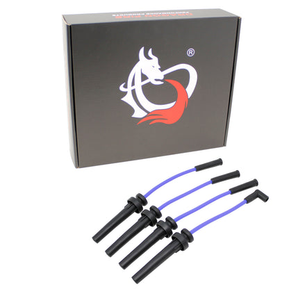 PWJ206-BL Plug wires, Direct Fit, Silicone, BLUE