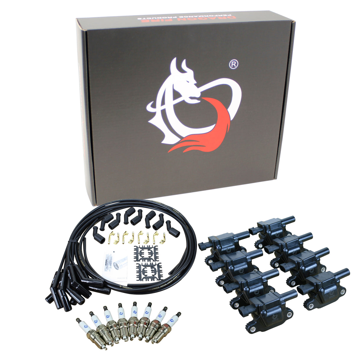 Kit-1393 Ignition Kit - Ceramic Plug Wires, Coils, Spark Plugs