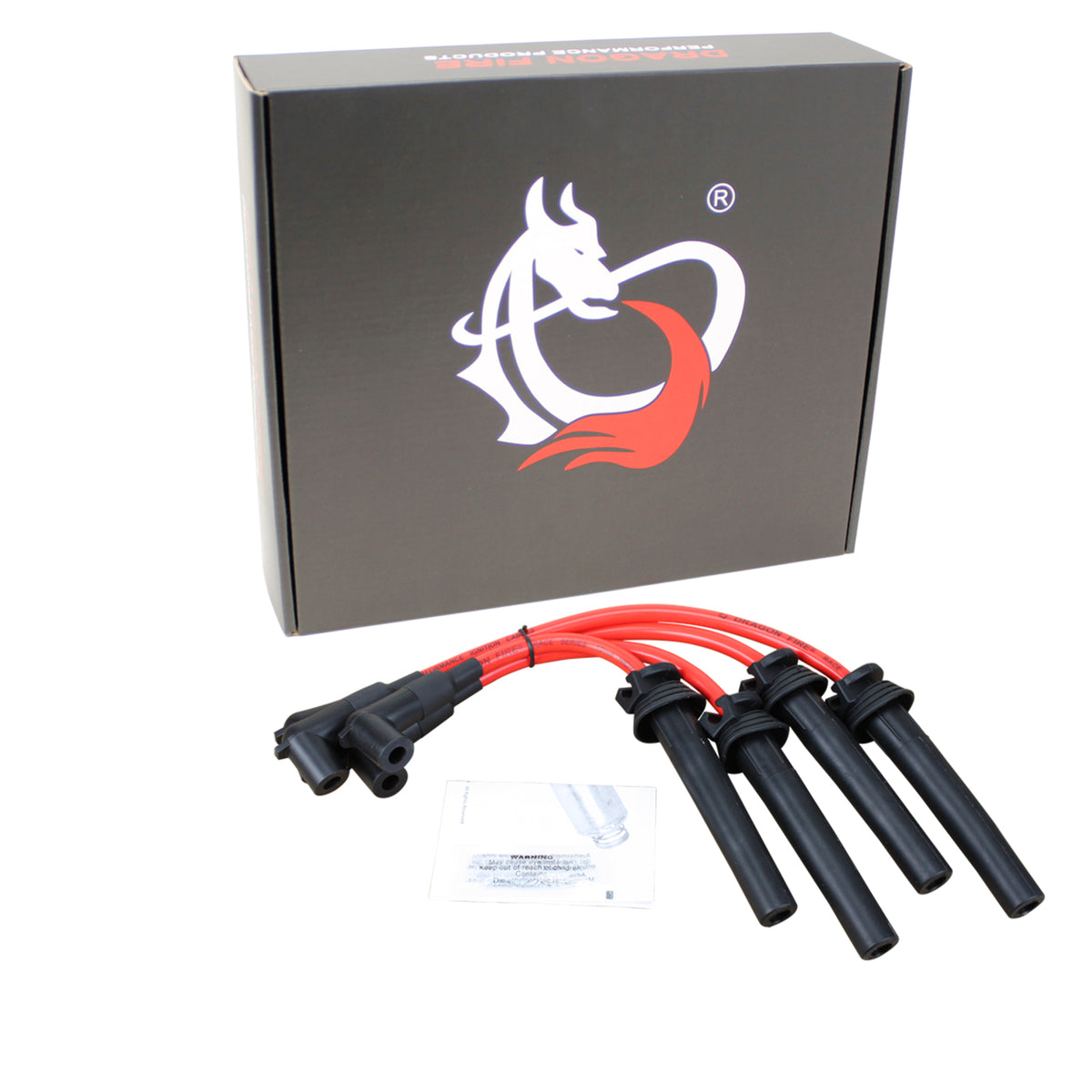PWJ113 Plug wires, Direct Fit, Silicone, RED