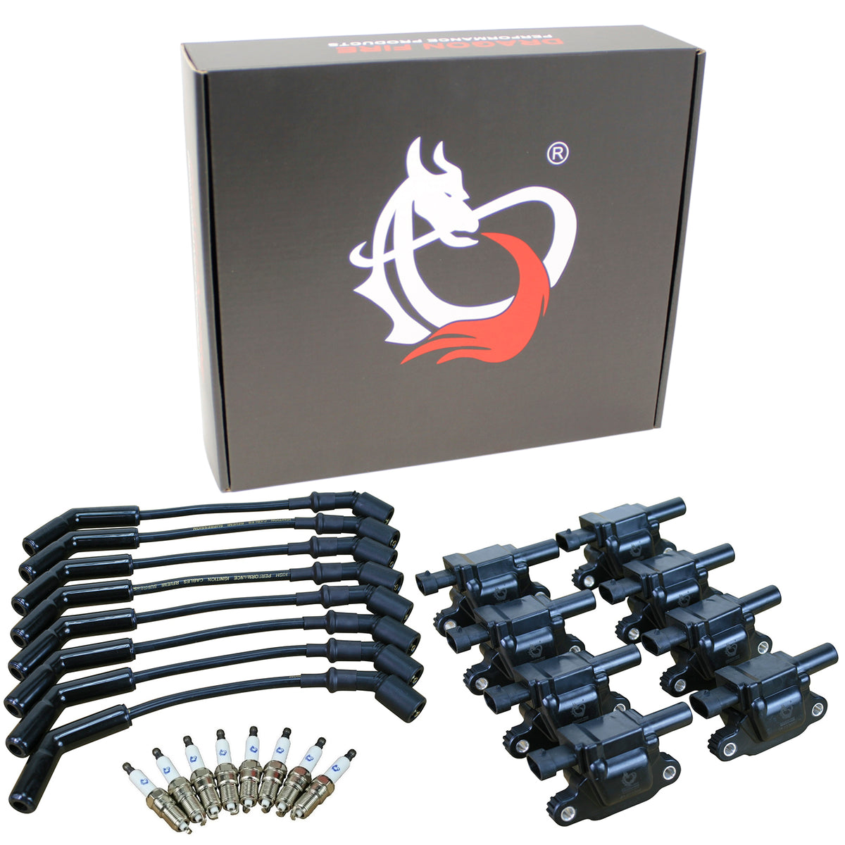 Kit-1444 Ignition Kit - Ceramic Plug Wires, Coils, Spark Plugs