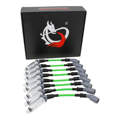 PWJ256-GR Plug wires, Direct Fit, Silicone, LIME GREEN