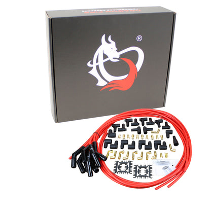PWJ232 Plug wires, Universal Cut-to-Fit, Ceramic, RED