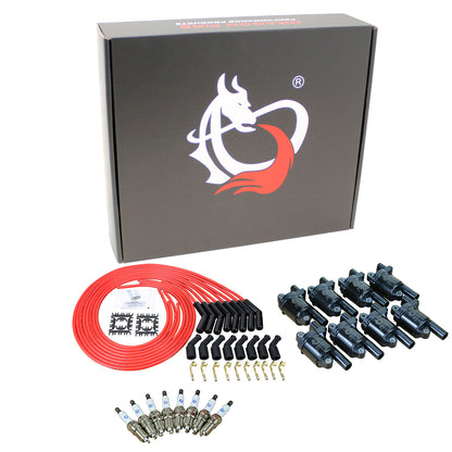 Kit-1425 Ignition Kit - Ceramic Plug Wires, Coils, Spark Plugs