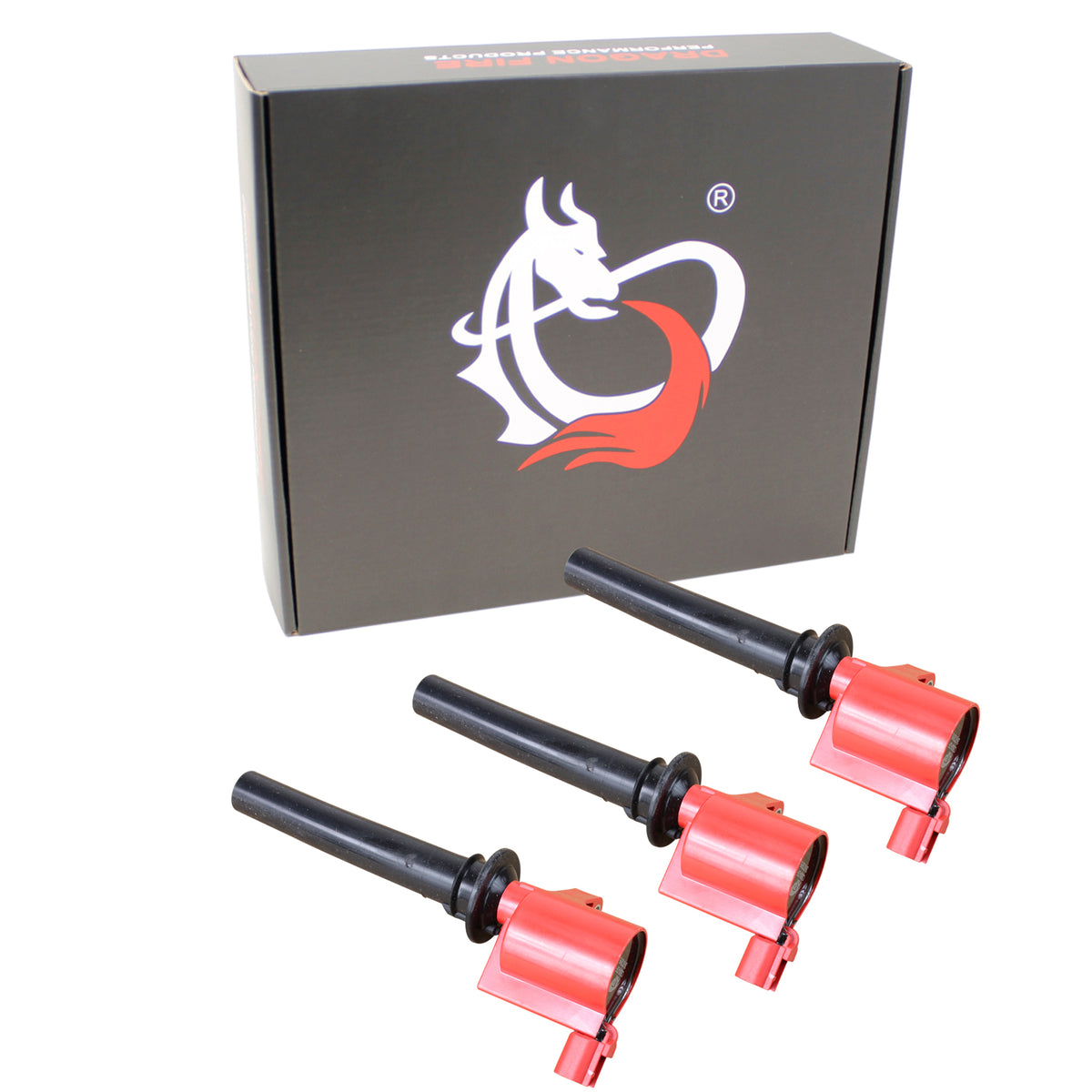 C500-DFx3 Coil Pack Set, 3pcs, Direct Fit, RED