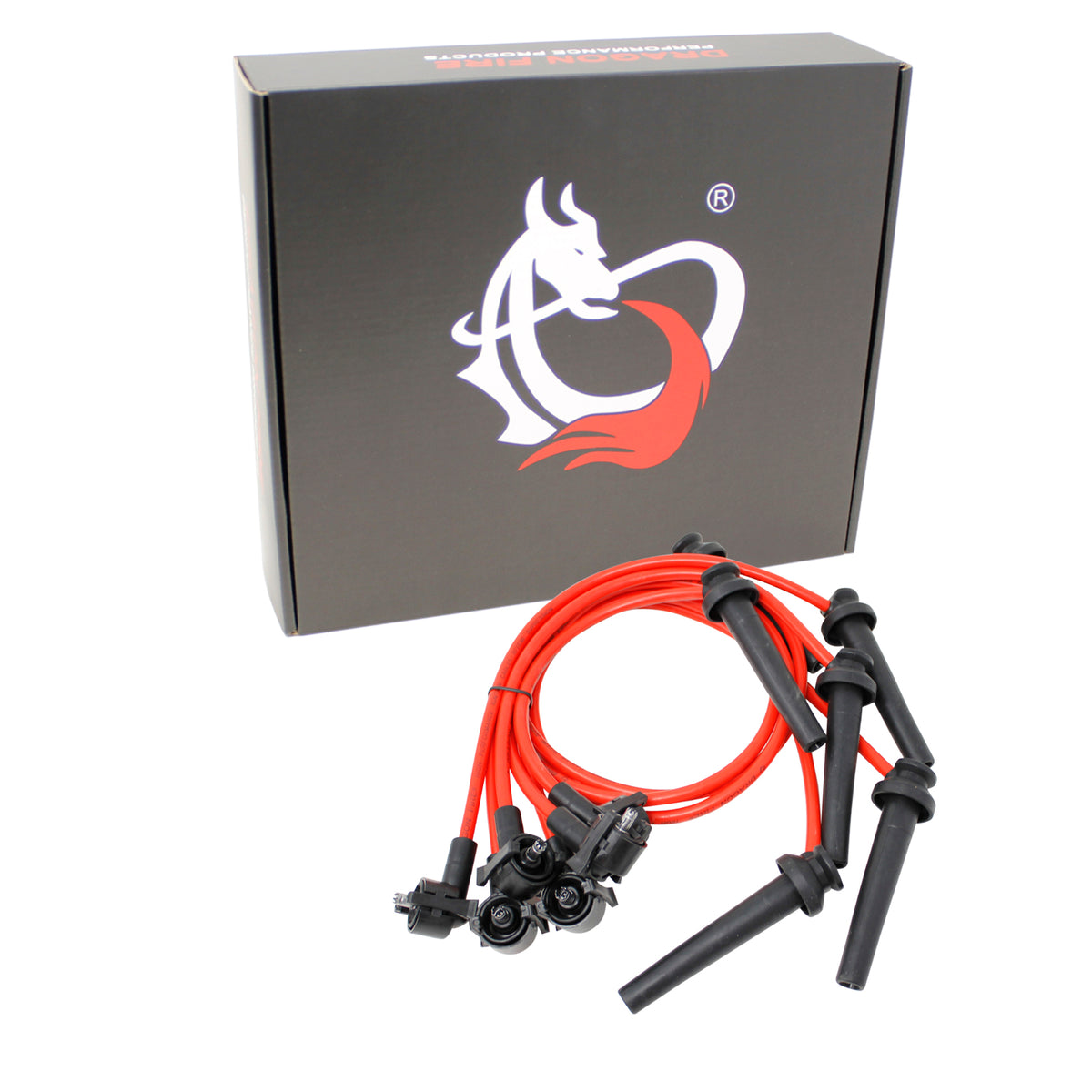 PWJ273 Plug wires, Direct Fit, Silicone, RED