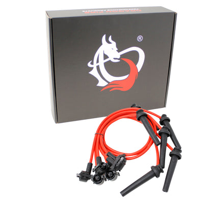 PWJ273 Plug wires, Direct Fit, Silicone, RED