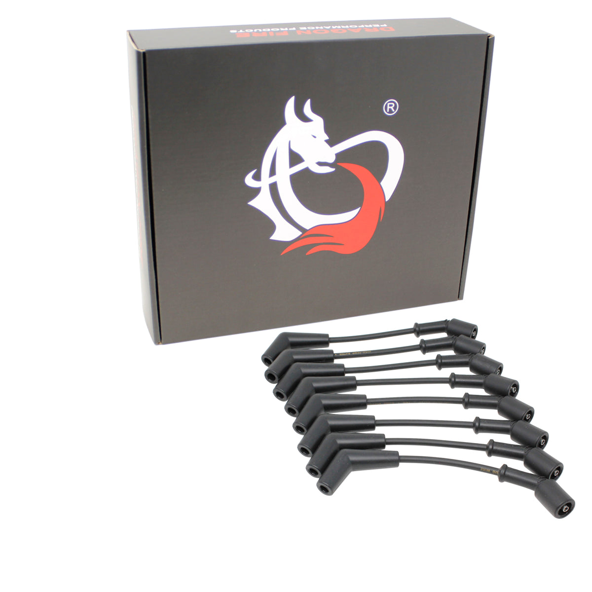 PWLS-OES Plug wires, Direct Fit, Silicone, BLACK