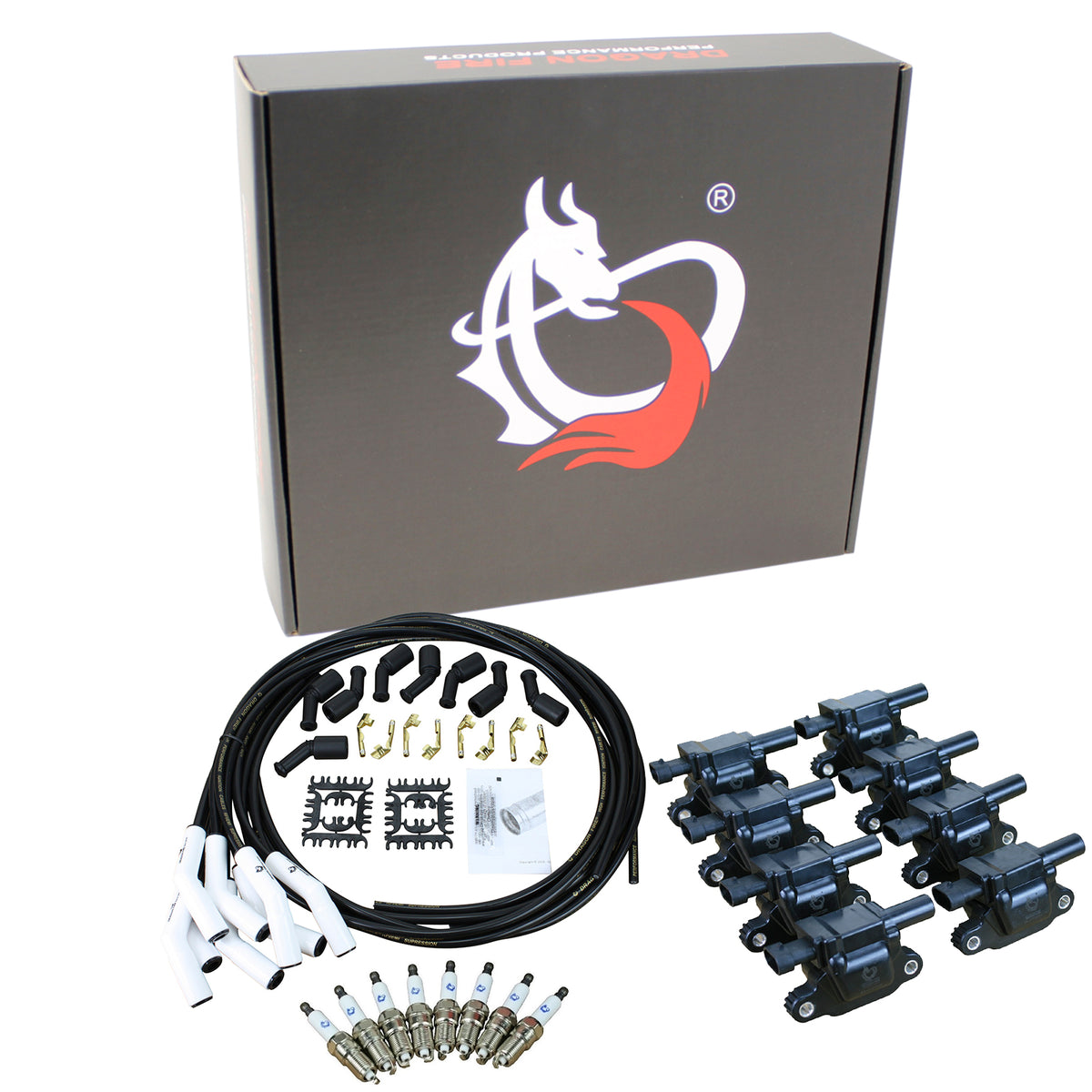 Kit-1438 Ignition Kit - Ceramic Plug Wires, Coils, Spark Plugs