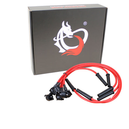 PWJ266 Plug wires, Direct Fit, Silicone, RED