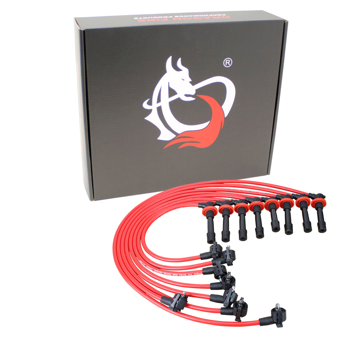 PWJ141 Plug wires, Direct Fit, Silicone, RED