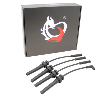 PWJ206-BLK Plug wires, Direct Fit, Silicone, BLACK