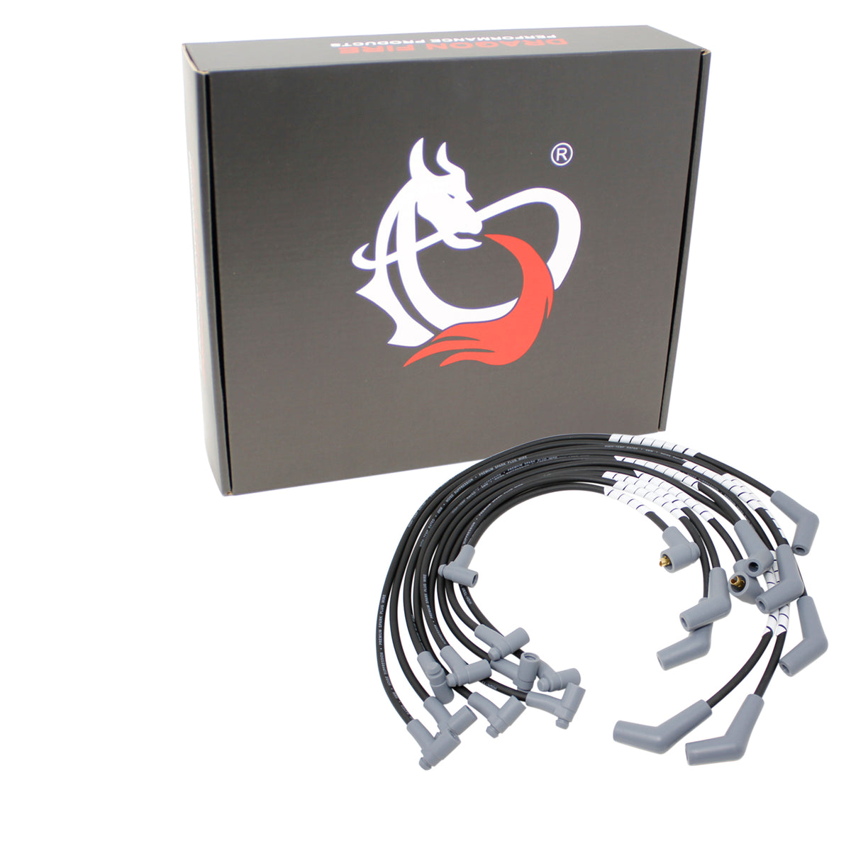 PWJ103-ECO Plug wires, Direct Fit, Silicone, BLACK