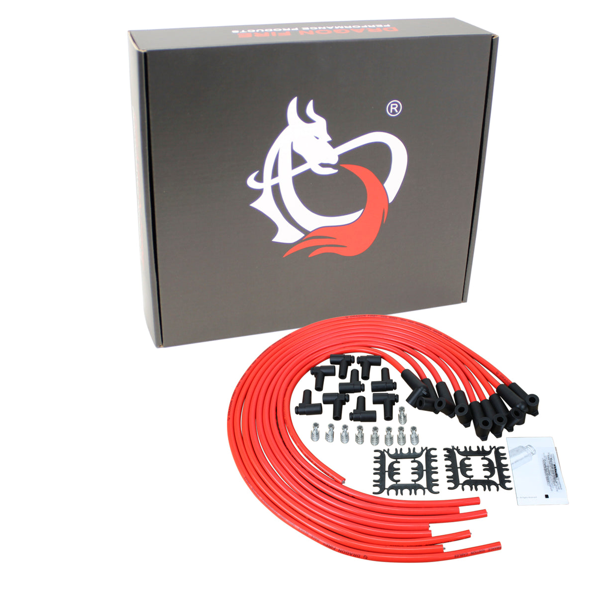 PW90ADJ-DF Plug wires, Universal Cut-to-Fit, Silicone, RED