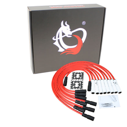 PWJ158-W Plug wires, Direct Fit, Ceramic, RED