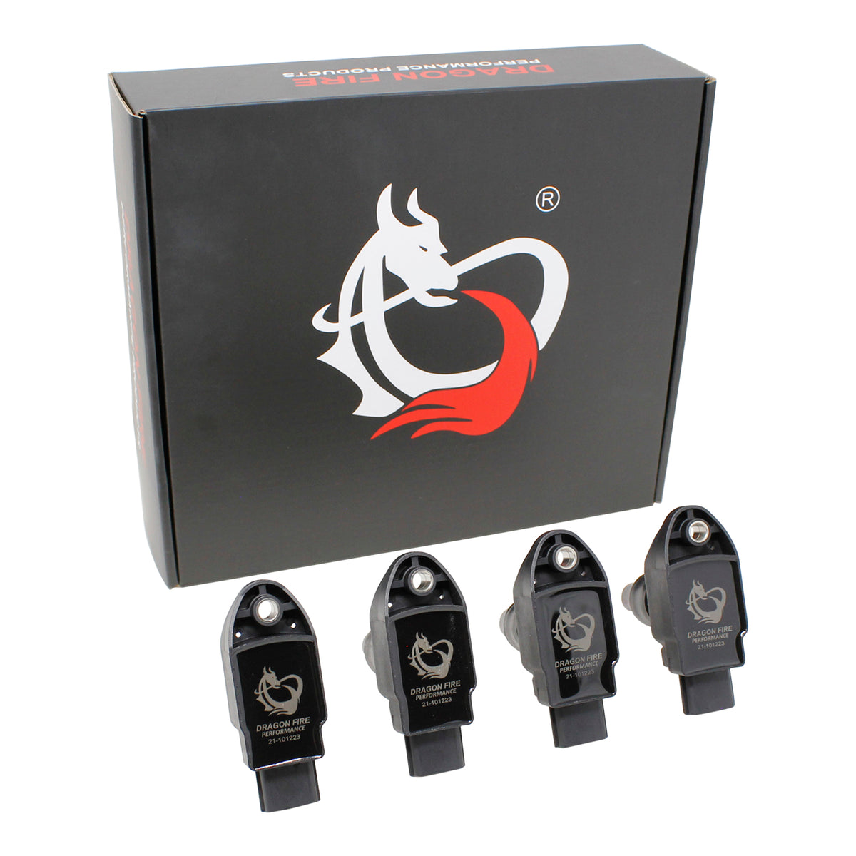 DFC1068-4 Coil Pack Set, 4pcs, Direct Fit, BLACK