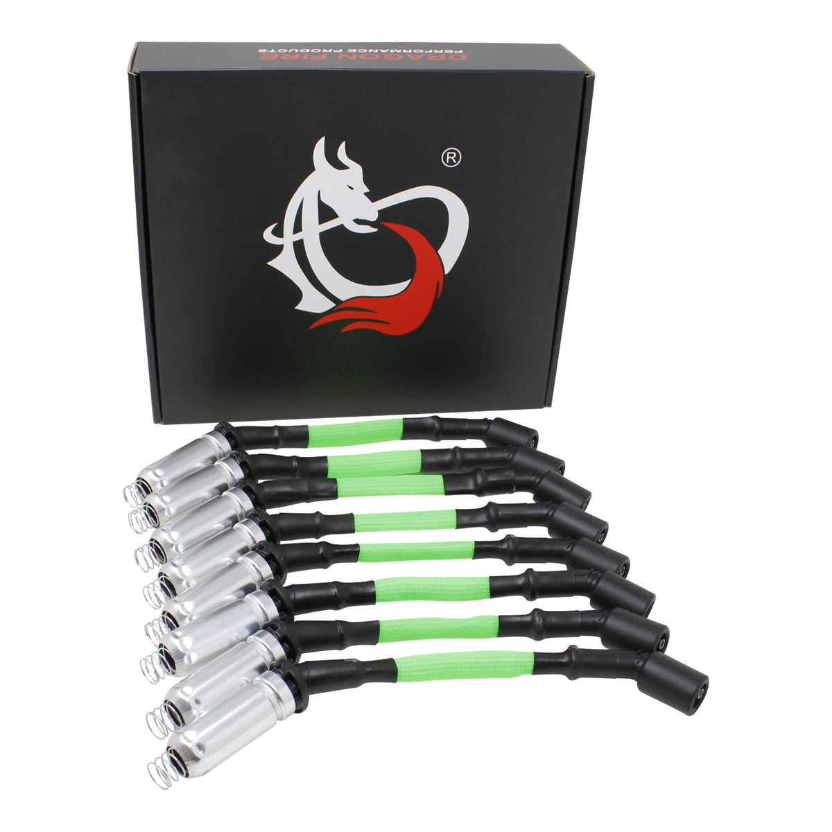 PWJ256-NGS Plug wires, Direct Fit, Silicone, NEON GREEN