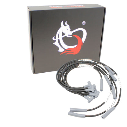 PWJ137-ECO Plug wires, Direct Fit, Silicone, BLACK