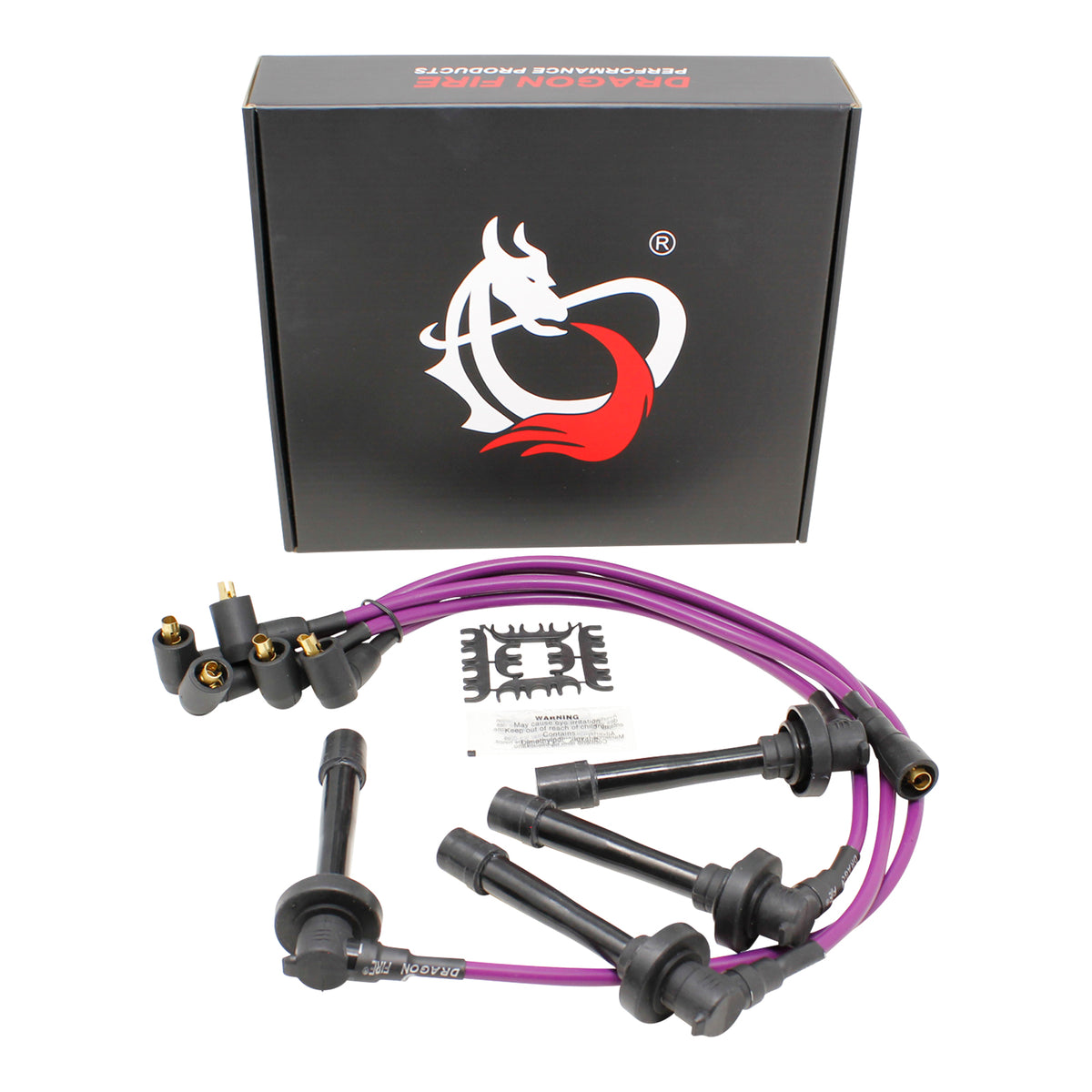PWTD-DF-P Plug wires, Direct Fit, Silicone, PURPLE