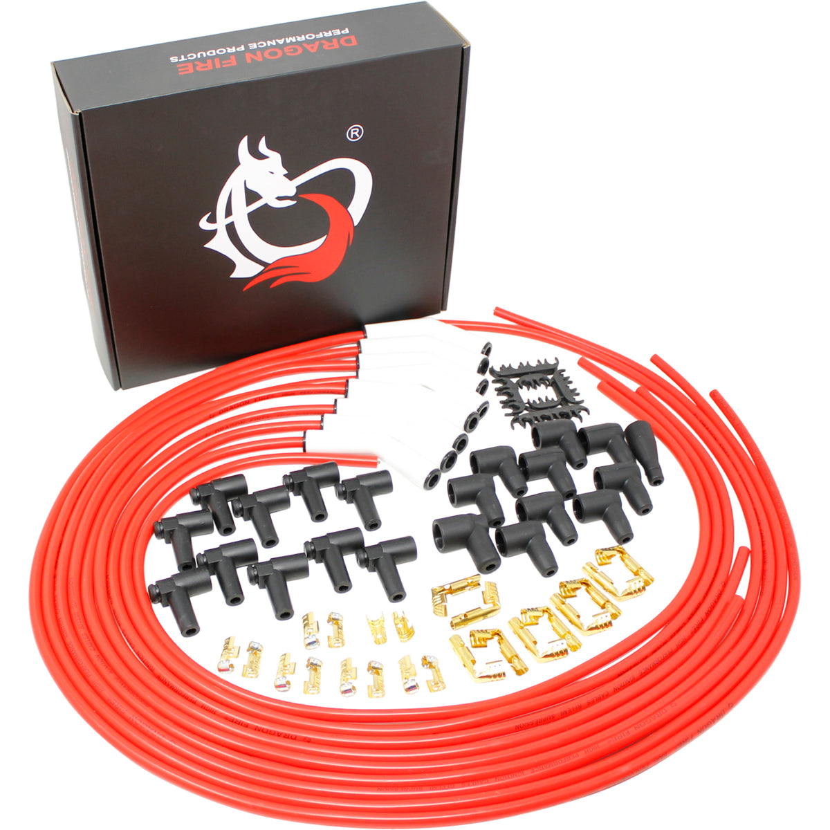SPW1004WC-RD Plug wires, Universal Cut-to-Fit, Ceramic, RED