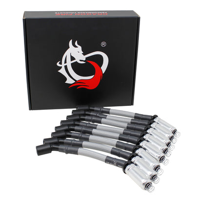PWJ256-GYS Plug wires, Direct Fit, Silicone, SILVER GREY