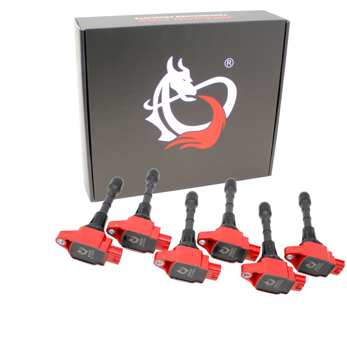 C550-DFx6 Coil Pack Set, 6pcs, Direct Fit, RED