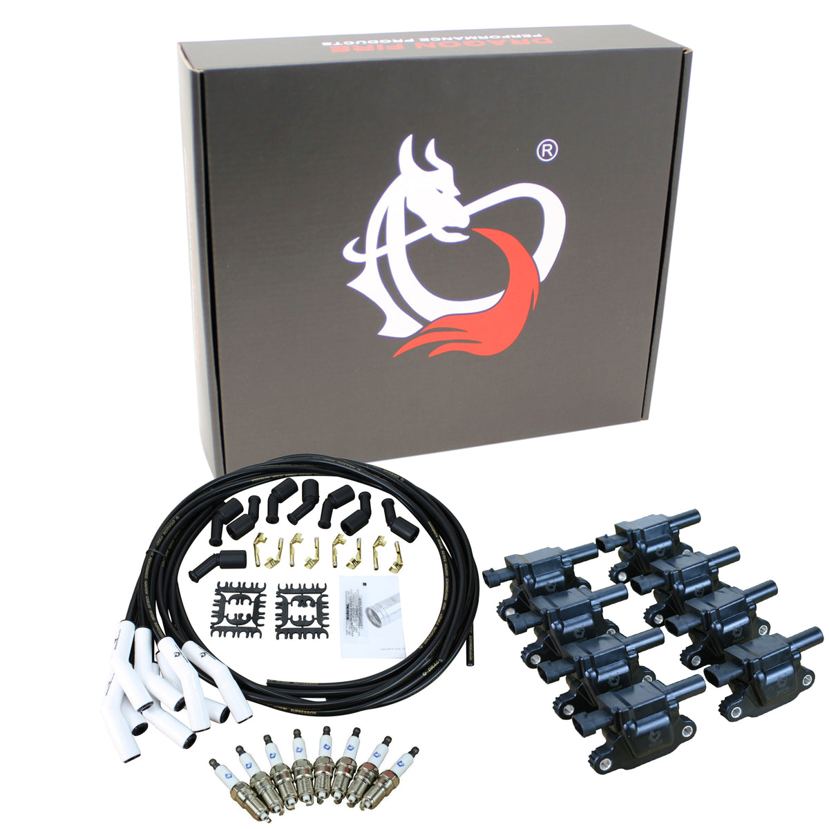 Kit-1408 Ignition Kit - Ceramic Plug Wires, Coils, Spark Plugs