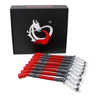 PWJ256-RDS Plug wires, Direct Fit, Silicone, DARK RED