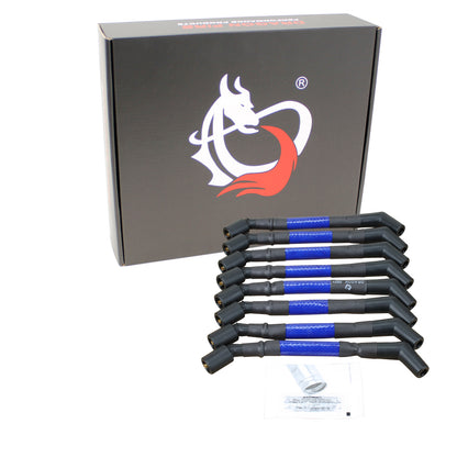 SPW3007-BL Plug wires, Direct Fit, Silicone, BLUE