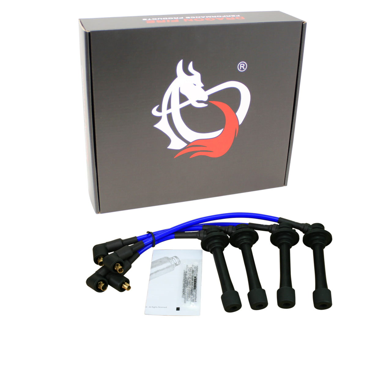 PWJ187-BL Plug wires, Direct Fit, Silicone, BLUE